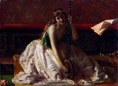 The Lute Player by Federico Faruffini