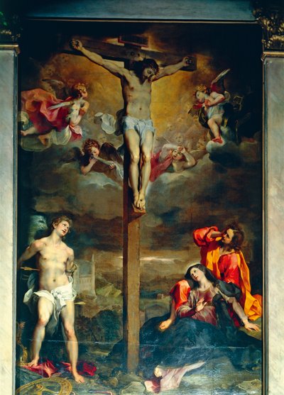 Crucifixion with Virgin and Saints by Federico Fiori Barocci or Baroccio