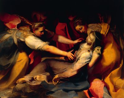 Fainting of the Virgin, Detail from the 