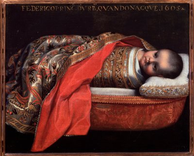 Portrait of Federico Ubaldo della Rovere, Duke of Urbino (infant) by Federico Fiori Barocci or Baroccio
