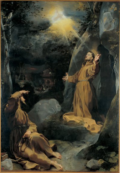 Saint Francis of Assisi receiving stigmas by Federico Fiori Barocci or Baroccio