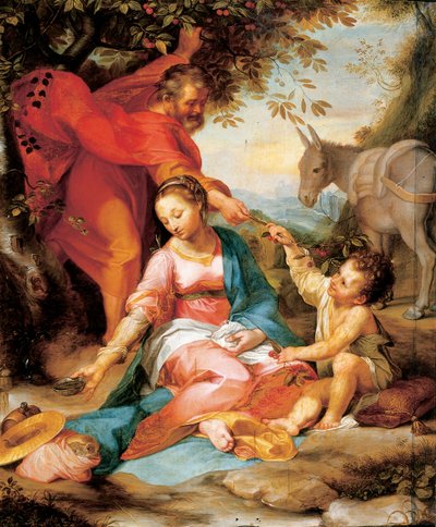 The Rest on the Flight into Egypt by Federico Fiori Barocci or Baroccio