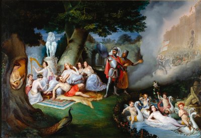 Renaud in the Garden of Armide. Illustration of a Scene from 