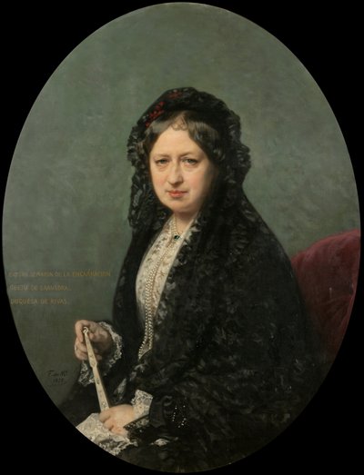 María Encarnación Cueto de Saavedra, Duchess of Rivas by Federico de Madrazo y Kuntz
