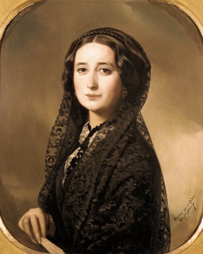 Portrait of Spanish Poet Carolina Coronado by Federico de Madrazo y Kuntz
