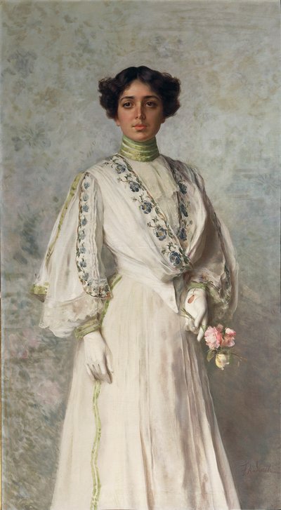 Portrait of Giulia Tricca by Federico Andreotti by Federigo Andreotti