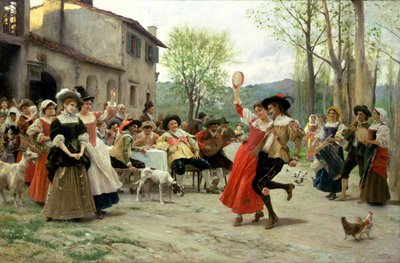 Silks and Satins at the Wedding Dance by Federigo Andreotti