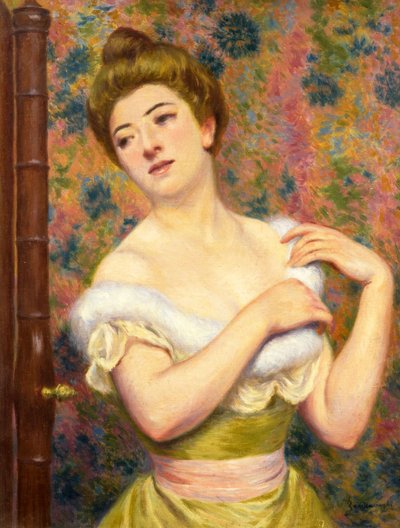 At the dressing table by Federigo Zandomeneghi
