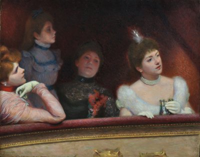 At the Theater by Federigo Zandomeneghi