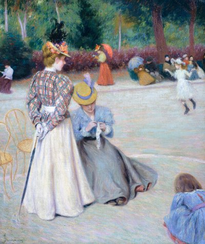 Games at Park by Federigo Zandomeneghi