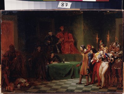 Mosaic artists before the council of three in Venice by Fedor Andreevich Bronnikov
