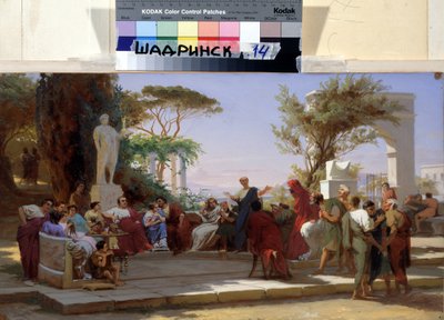 The Latin poet Horace recalling his Satires in Mecene by Fedor Andreevich Bronnikov