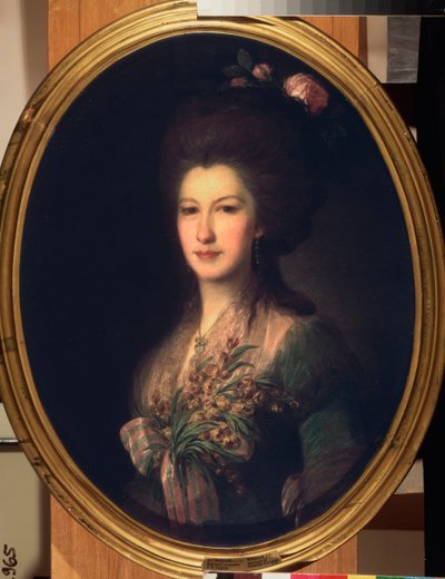 Portrait of Countess Elisabeth Santi by Fedor Stepanovich Rokotov