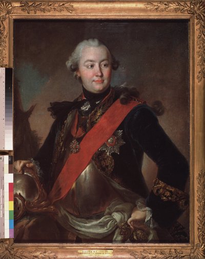 Portrait of the Military and Political Leader, Favorite of Empress Catherine II, Count Grigori Orlov by Fedor Stepanovich Rokotov