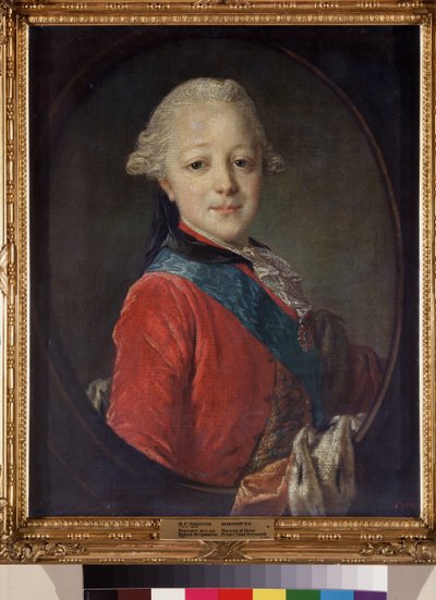 Portrait of Grand Duke Pavel Petrovich as a Child by Fedor Stepanovich Rokotov