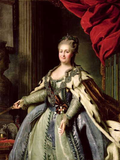 Portrait of Catherine II by Fedor Stepanovich Rokotov
