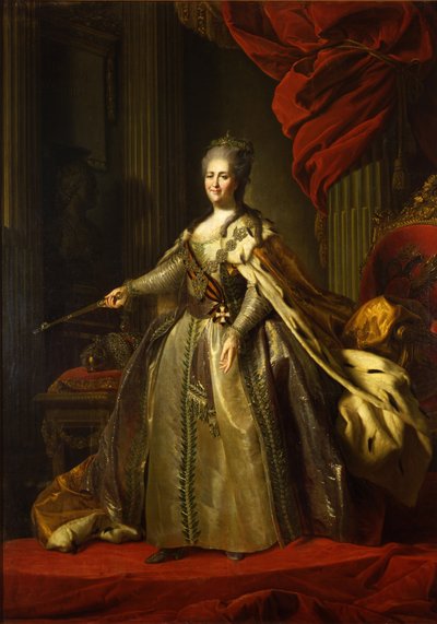 Portrait of Empress Catherine II by Fedor Stepanovich Rokotov