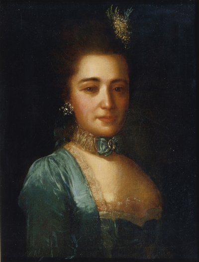 Portrait of Princess Praskovya Ivanovna Golitsyna by Fedor Stepanovich Rokotov