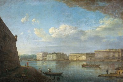 Palace Embankment as Seen from the Peter and Paul Fortress by Fedor Yakovlevich Alekseev