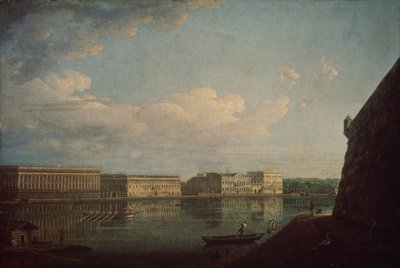 Palace Embankment as Seen from the Peter and Paul Fortress by Fedor Yakovlevich Alekseev