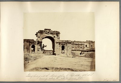 Gateway leading into the Residency, Lucknow by Felice Beato