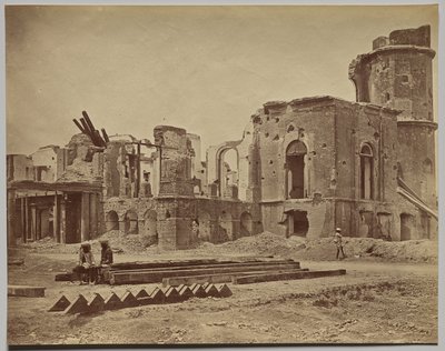 The Residency From the Front, Showing the Room in Which Sir Henry Lawrence was Killed by Felice A. Beato
