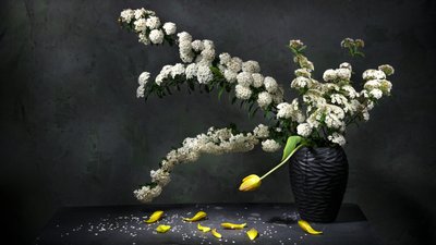 Elegant Floral Still Life by Felice Angelino