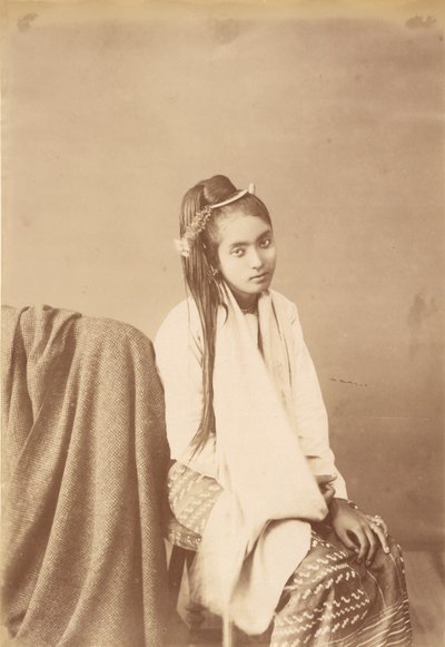 Burmese Type Silk Sitter by Felice Beato
