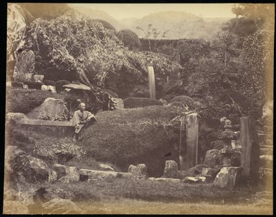 Cascade at Hatta on the Road to Hakone by Felice Beato