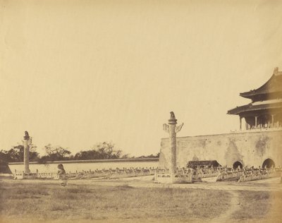 Entrance to the Winter Palace, Peking, October 1860 by Felice Beato