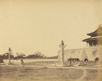 Entrance to the Winter Palace, Pekin, October 1860 by Felice Beato