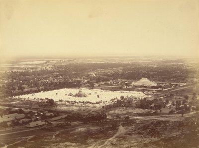 General View of Mandalay from Mandalay Hill Showing the 450 Pagodas and the Incomparable Pagoda by Felice Beato