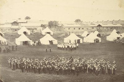 Group Portrait of the Royal Marine Battalion by Felice Beato