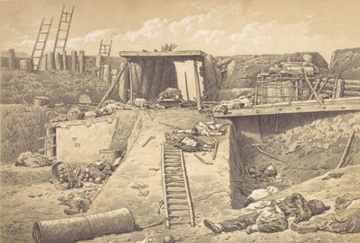 Interior of North Fort Taku, at the Angle Where the British Troops Entered by Felice Beato