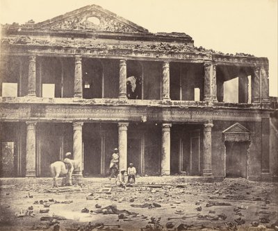 Interior of Secundra Bagh after the Massacre by Felice Beato