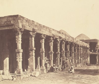 Interior of the Hindu Temple in Kootub by Felice Beato