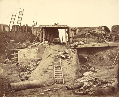 Interior of the North Fort Taken by Storm by Felice Beato