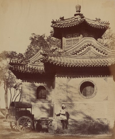 Mosque Near Peking Occupied by the Commander-in-Chief and Lord Elgin, October 1860 by Felice Beato