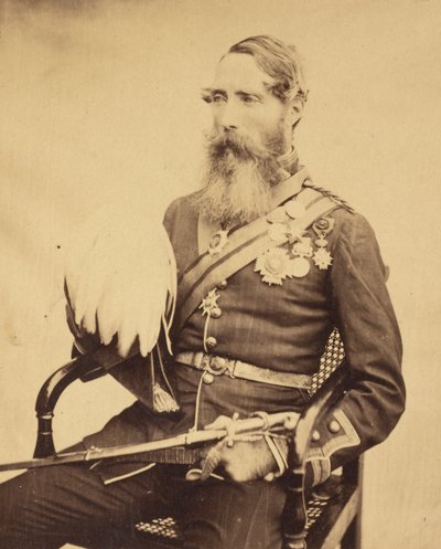 Portrait of Brigadier General Sir Charles Van Straubenzee by Felice Beato
