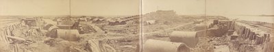 Rear of the Taku North Fort After Its Capture Showing the Retreat of the Chinese Army by Felice Beato