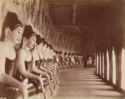 The Forty-nine Gautamas in the Sagaing Temple by Felice Beato
