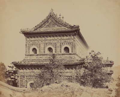 The Great Imperial Porcelain Palace Yuen Min Yuen, Peking, October 18, 1860 by Felice Beato