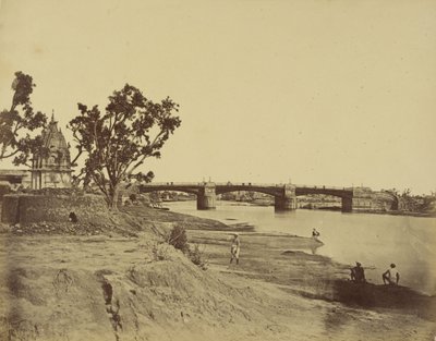 The Iron Bridge Leading from the Residency to Cantonements by Felice Beato