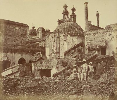The Mine in the Chattar Manzil Exploded by the Enemy at the First Attack of General Henry Havelock by Felice Beato