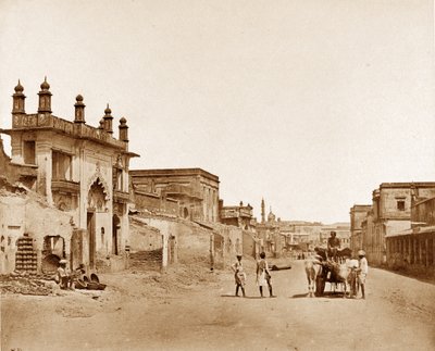 The Road by which General Sir Henry Havelock entered the Residency, Lucknow by Felice Beato