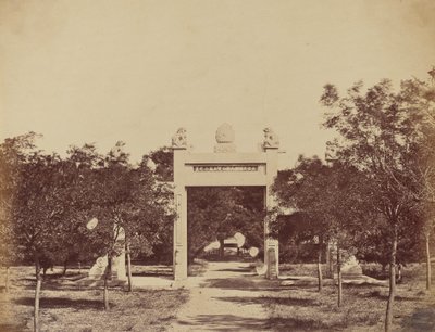 Tomb Near Palichian, the Scene of the Commencement of the Attack on September 21, 1860 by Felice Beato