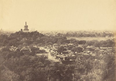 View of the Gardens and Buddhist Temple, Peking, October 1860 by Felice Beato