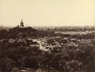 View of the Gardens and Buddhist Temple of Peking by Felice Beato