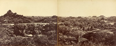 View of the Imperial Winter Palace, Peking, Showing the Artificial Hill by Felice Beato