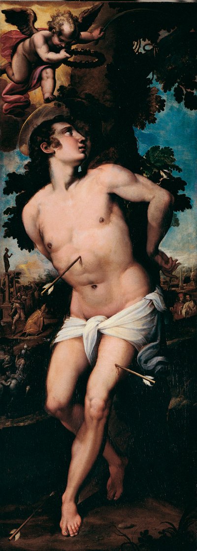 The Martyrdom of St. Sebastian by Felice Brusasorci